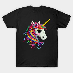 Paperdesign Art Of A Cute Unicorn 3 T-Shirt